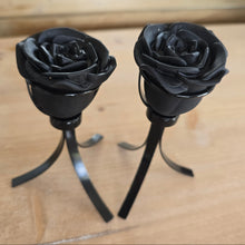 Load image into Gallery viewer, Black Obsidian Rose - Spinning Stand