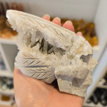 Load image into Gallery viewer, Quartz Cluster Stone Chief Skull