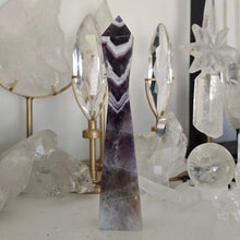 Load image into Gallery viewer, Chevron Amethyst Skinny Tower