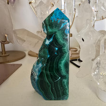 Load image into Gallery viewer, Malachite Chrysocolla Freeform Tower