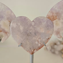 Load image into Gallery viewer, Amethyst X Flower Agate Heart Wings