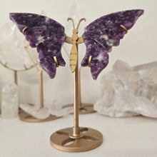 Load image into Gallery viewer, Lepidolite with Mica Butterfly Wings