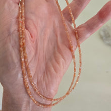 Load image into Gallery viewer, Gold Sunstone Faceted Necklace