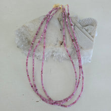 Load image into Gallery viewer, Pink Tourmaline Faceted Necklace