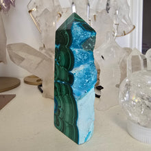 Load image into Gallery viewer, Malachite Chrysocolla Freeform Tower