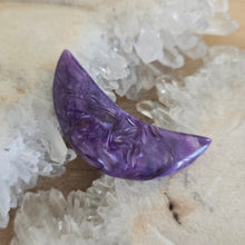 Load image into Gallery viewer, Charoite Crescent Moon A Grade