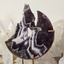 Load image into Gallery viewer, Chevron Amethyst Moon Howling Wolf