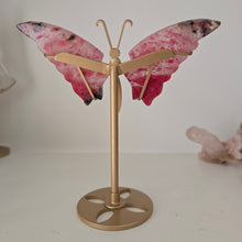 Load image into Gallery viewer, Rhodonite in Quartz Butterfly Wings