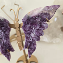 Load image into Gallery viewer, Lepidolite with Mica Butterfly Wings