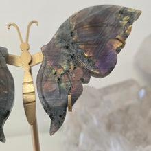 Load image into Gallery viewer, Purple Labradorite Wings