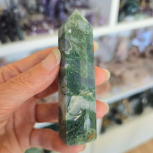 Load image into Gallery viewer, Moss Agate Tower