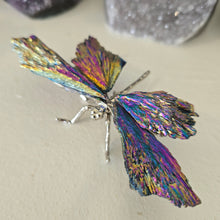 Load image into Gallery viewer, Aura Kyanite Dragonfly - Rainbow