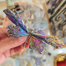 Load image into Gallery viewer, Aura Kyanite Dragonfly - Rainbow