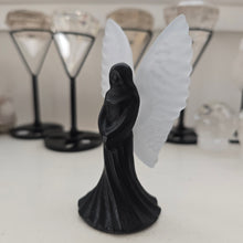 Load image into Gallery viewer, Black Obsidian and Selenite Angel