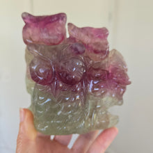 Load image into Gallery viewer, Rainbow Fluorite Owls
