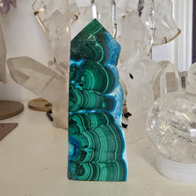 Load image into Gallery viewer, Malachite Chrysocolla Freeform Tower