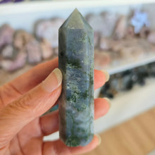 Load image into Gallery viewer, Moss Agate Tower