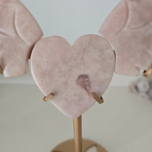 Load image into Gallery viewer, Pink Amethyst Heart Wings