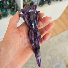 Load image into Gallery viewer, Chevron Amethyst Rose with Stand