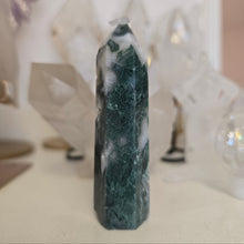 Load image into Gallery viewer, Moss Agate Tower
