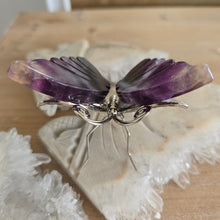 Load image into Gallery viewer, Magenta Fluorite Butterfly