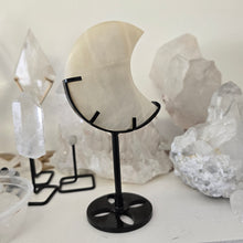 Load image into Gallery viewer, Moonstone Crescent Moon with Stand