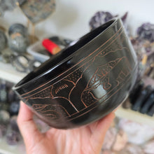 Load image into Gallery viewer, Singing Bowl - Buddha Black - 15 cm