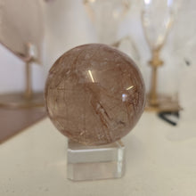 Load image into Gallery viewer, Rutile Quartz Sphere - Copper