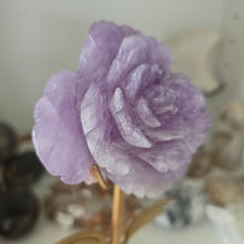 Load image into Gallery viewer, Amethyst Rose on Stand