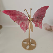 Load image into Gallery viewer, Rhodonite in Quartz Butterfly Wings