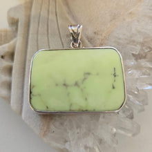 Load image into Gallery viewer, Citron Chrysoprase Sterling Silver Pendant