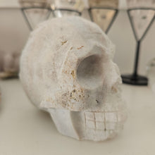 Load image into Gallery viewer, Quartz Cluster Stone Skull
