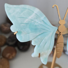 Load image into Gallery viewer, Blue Aragonite Butterfly Wings