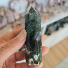 Load image into Gallery viewer, Moss Agate Tower