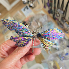 Load image into Gallery viewer, Aura Kyanite Dragonfly - Rainbow