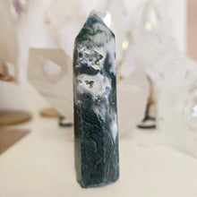 Load image into Gallery viewer, Moss Agate Tower