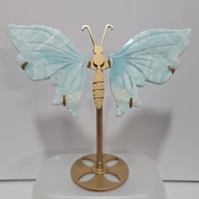 Load image into Gallery viewer, Blue Aragonite Butterfly Wings