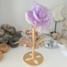 Load image into Gallery viewer, Amethyst Rose on Stand
