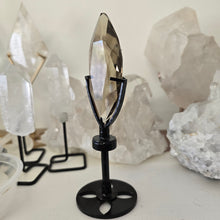 Load image into Gallery viewer, Smoky Quartz Faceted Diamond with Spinning Stand