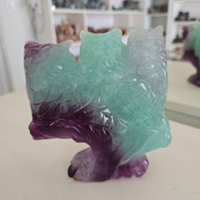 Load image into Gallery viewer, Rainbow Fluorite Owls