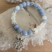 Load image into Gallery viewer, Angelite and Moonstone Bracelet