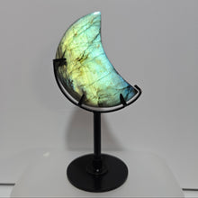 Load image into Gallery viewer, Labradorite Moon with stand