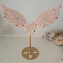 Load image into Gallery viewer, Pink Amethyst Heart Wings