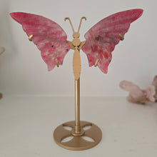 Load image into Gallery viewer, Rhodonite in Quartz Butterfly Wings