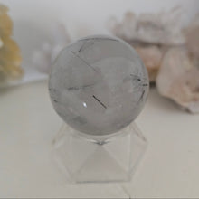 Load image into Gallery viewer, Black Tourmaline in Quartz Sphere
