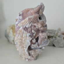 Load image into Gallery viewer, Flower Agate and Amethyst Dragon
