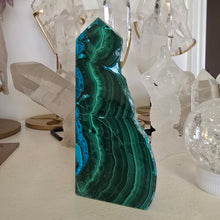 Load image into Gallery viewer, Malachite Chrysocolla Freeform Tower