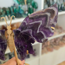 Load image into Gallery viewer, Chevron Amethyst Wings