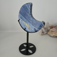 Load image into Gallery viewer, Blue Kyanite Moon on Stand