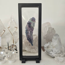 Load image into Gallery viewer, Rainbow Fluorite Feather in case